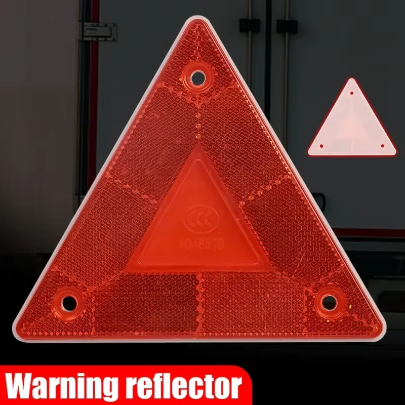Bandes réfléchissantes d'avertissement triangulaires