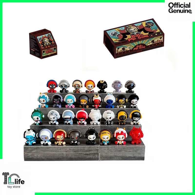 Véritable bébé Mr. Bone boîte aveugle figurines d'anime Mini jouet à la mode