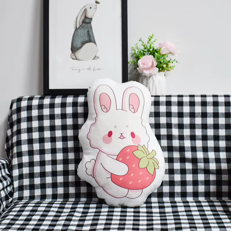 Taie d'oreiller en peluche de forme irrégulière Anime personnalisée, housses de taies d'oreiller, pas de MOQ, pas cher, vente en gros