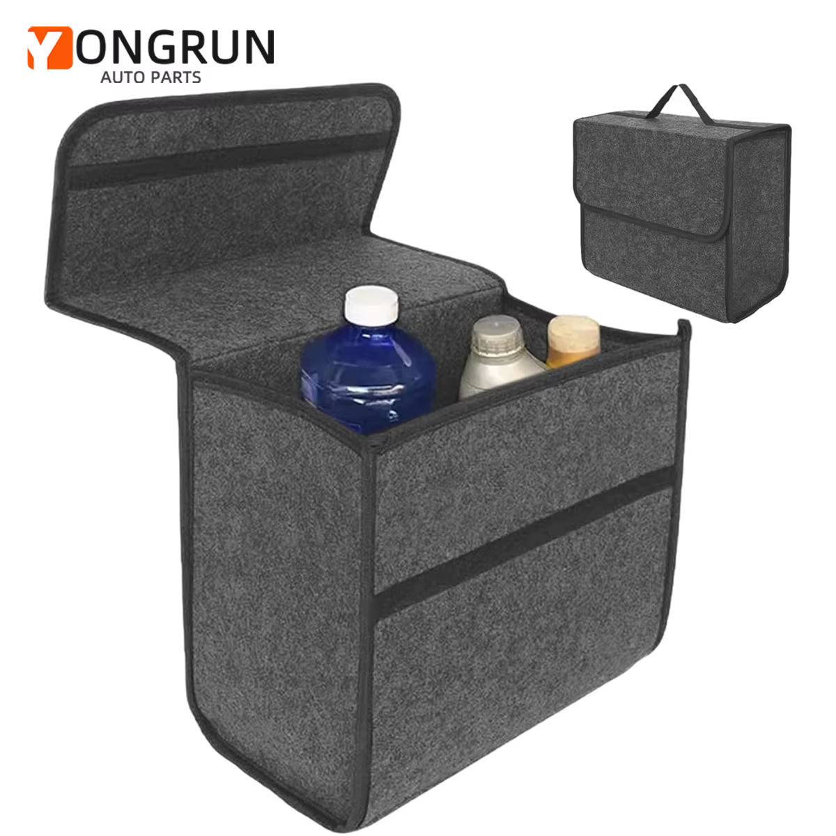 Boîte de rangement en feutre pour voiture