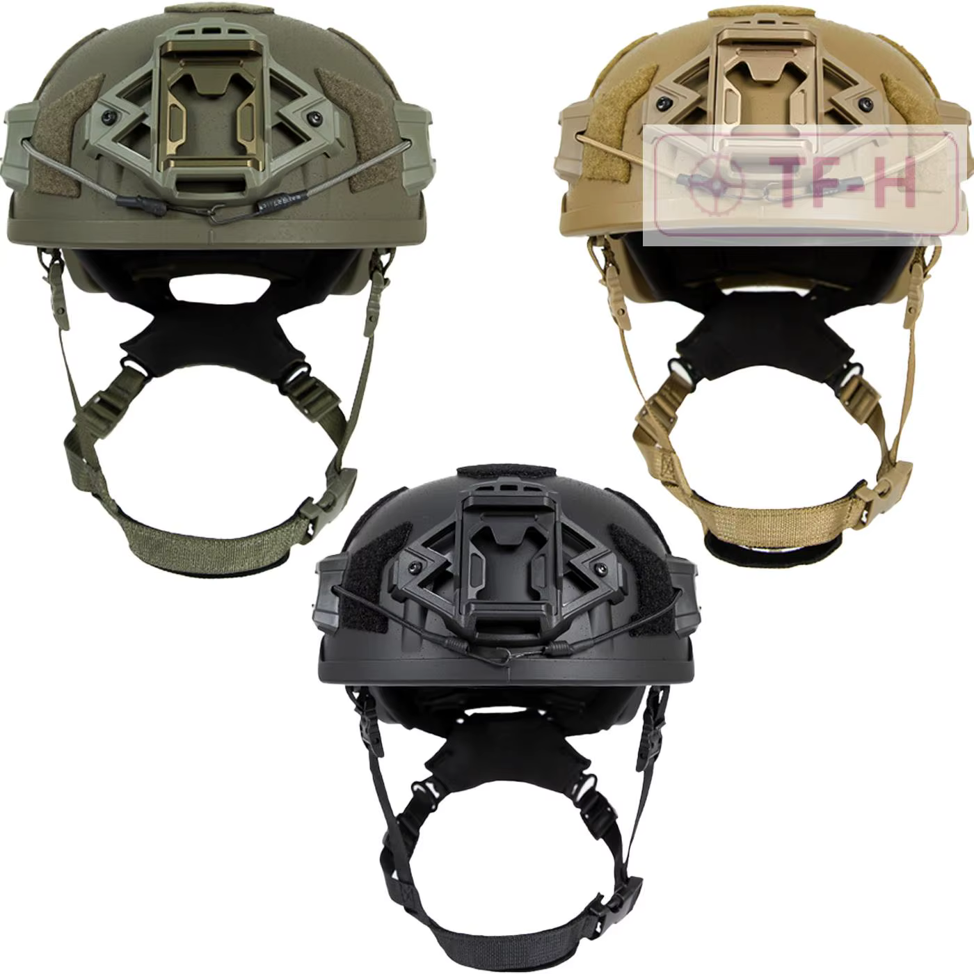 Casque tactique FMA EPIC SPECIALIST sans trous traversants, corps BK/DE/RG pour tour de tête 54-63cm