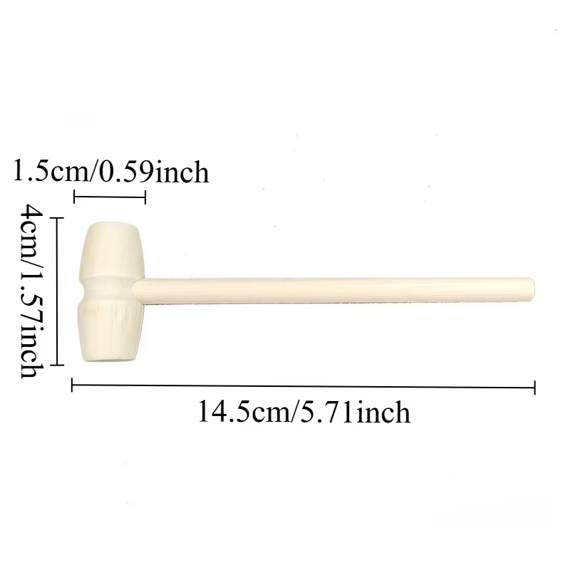 Lot de 10 mini marteaux en bois – Polyvalents pour le chocolat