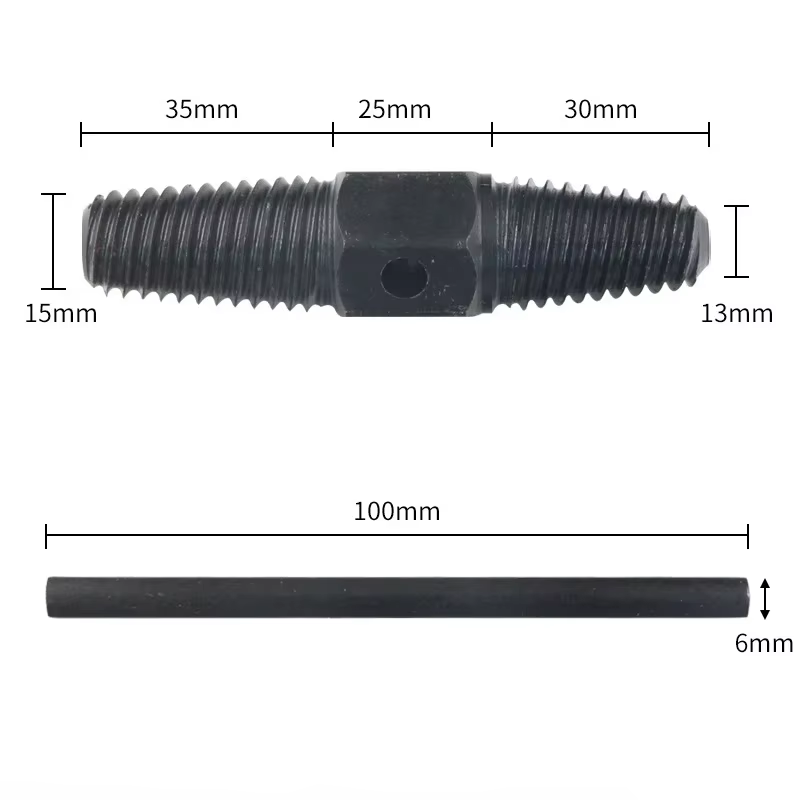 Ensemble d'extracteurs de vis cassés à double tête, outils flacon de tuyaux, fil endommagé, outil de retrait de boulons de conduite d'eau