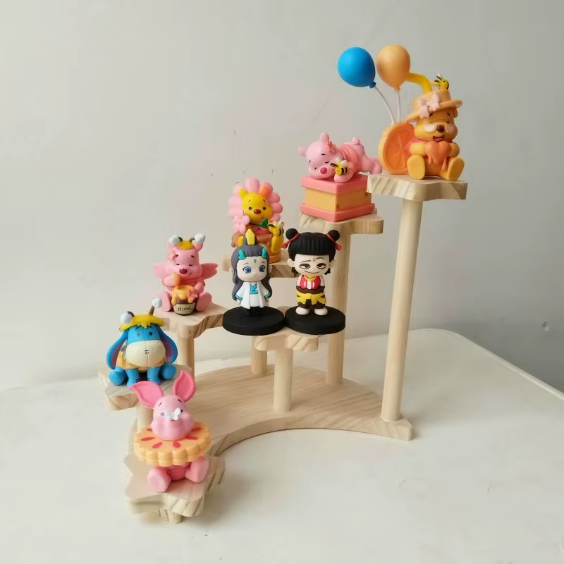 Supports de rangement en bois faits à la main