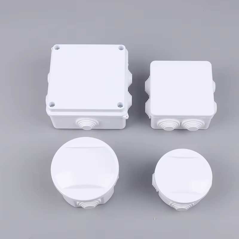 Boîtier de raccordement blanc étanche IP65 pour câbles