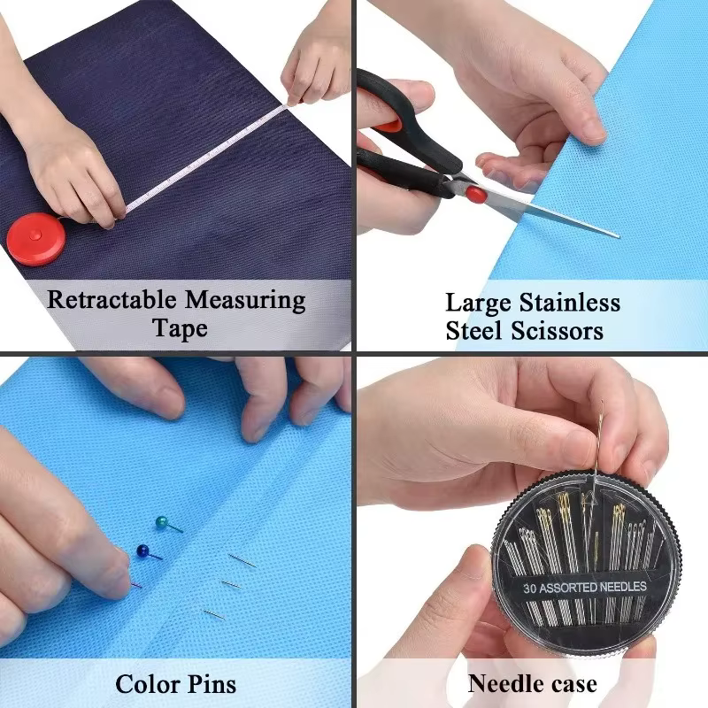 27/67/128/172 pièces/ensemble bricolage Mini Kits de couture multifonctionnel boîte