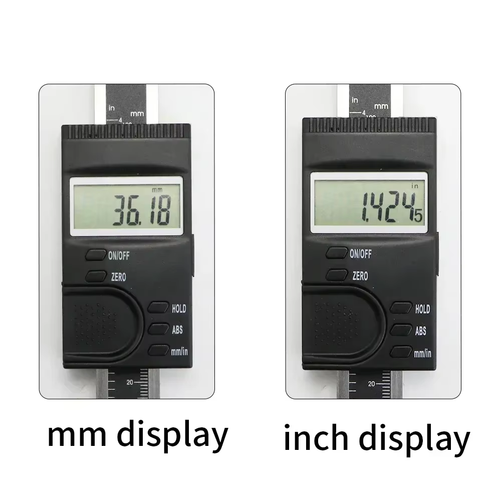 SHAHE 100/150/200/300 MM Étrier numérique vertical en acier inoxydable avec écran LCD – Outil de mesure