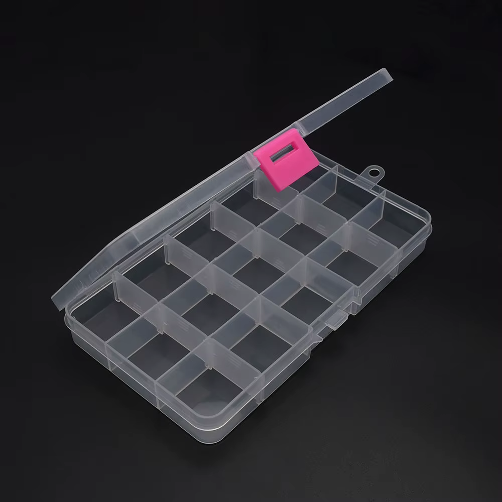 Boîte de rangement en plastique à 6 à 32 compartiments