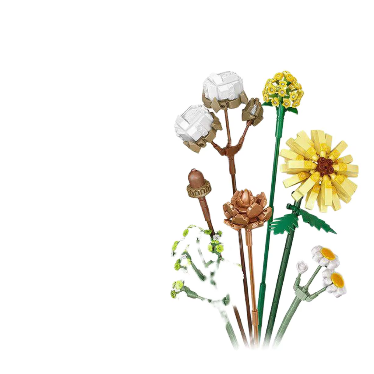 Blocs de construction en forme de bouquet