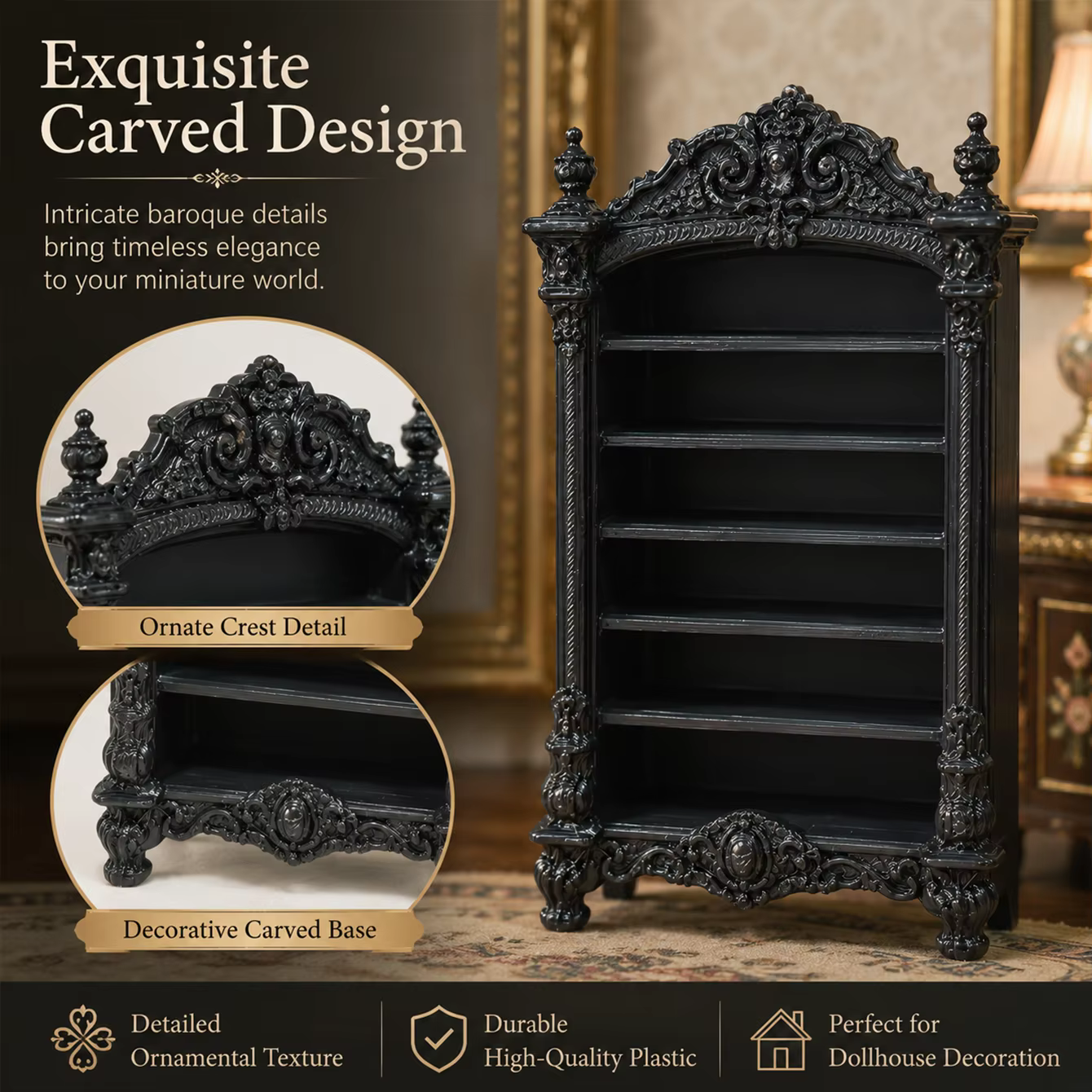 Mini-étagère de rangement pour ornements
