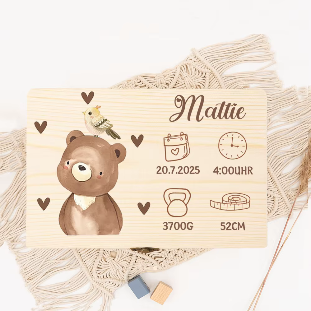 Boîte à souvenirs d'animaux personnalisée