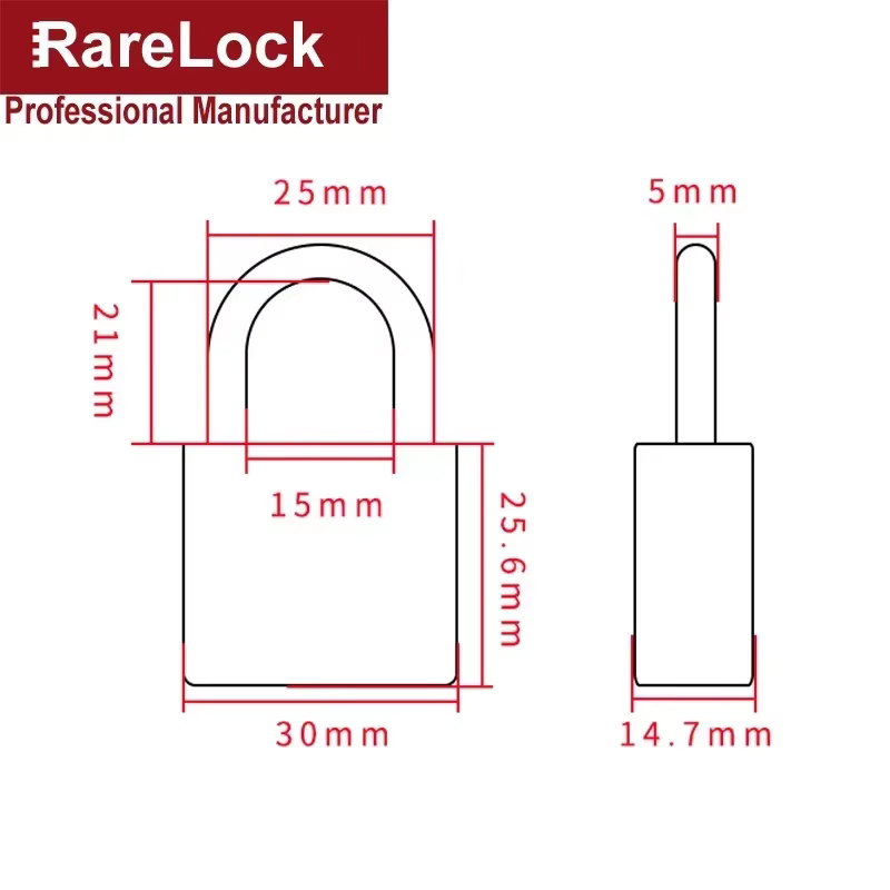Rarelock-Mini Cadenas de Dessin Animé MS288 G