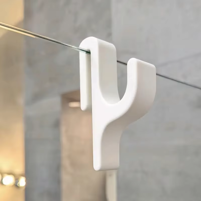 1-3 crochets de porte de douche – Cintre en verre sans cadre de 8 mm