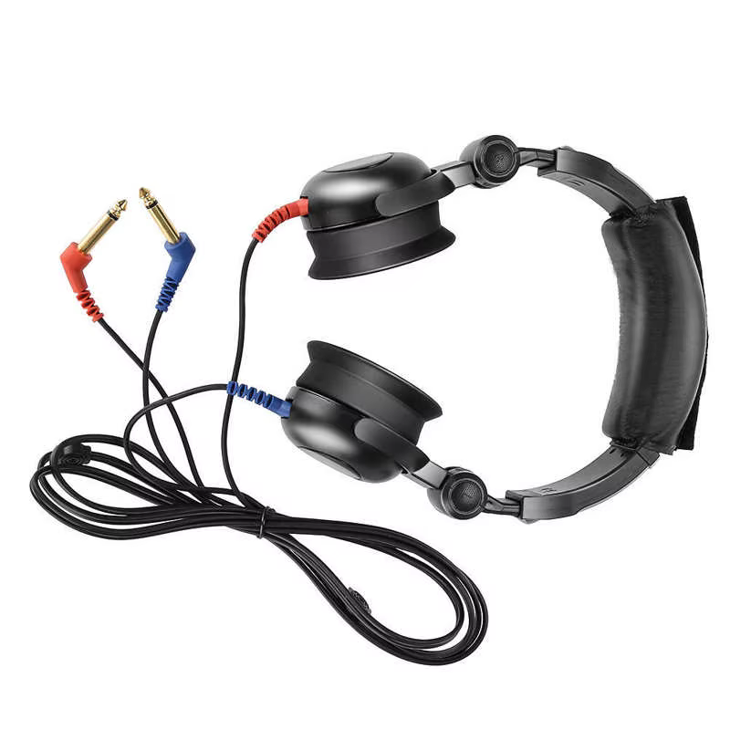 Audiomètre Audiométrique Dépistage Auditif Casque Audiomètre à Conduction Aérienne pour Test Auditif Outil de Soins des Oreilles Fournitures de Soins de Santé