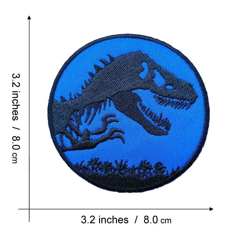 Jurassic dinosaure fer sur patchs film Ranger vêtements broderie vêtements Badge bricolage accessoires