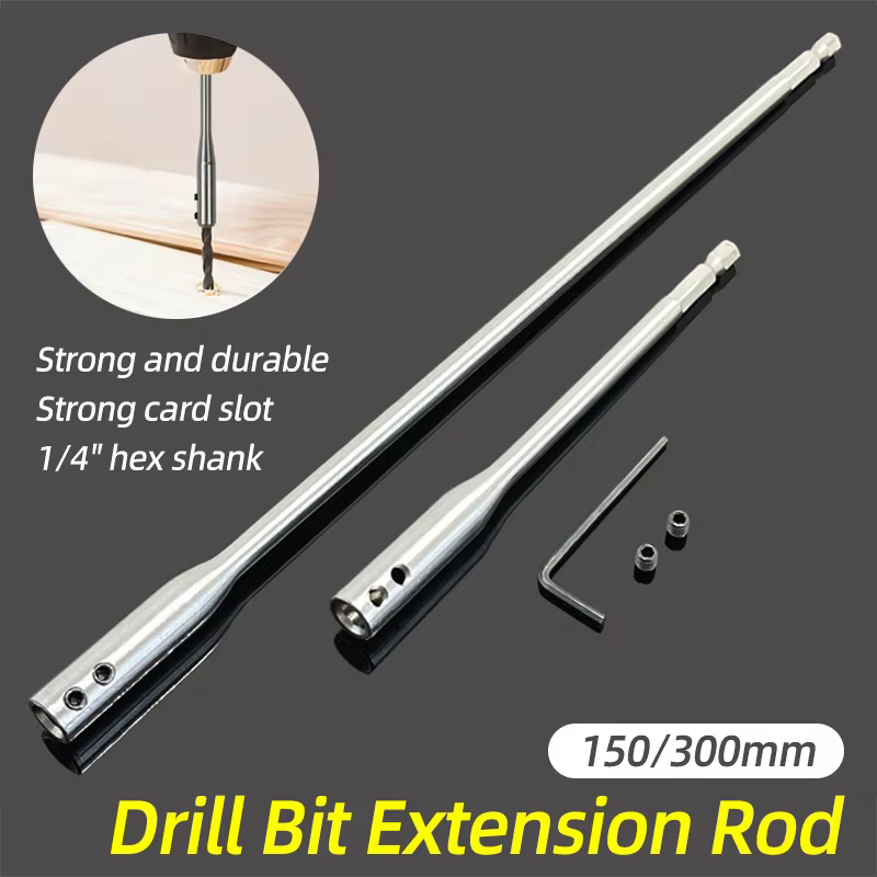 Tige de connexion d'extension de perceuse 150/300/173mm 1/4 "