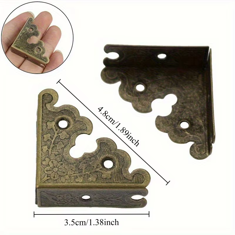 Boîte en bois d'angle droit de 34mm