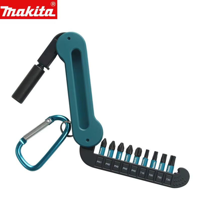 Makita E-15849 Jeu de 10 embouts de tournevis à chocs noirs de 25 mm pour perceuse électrique