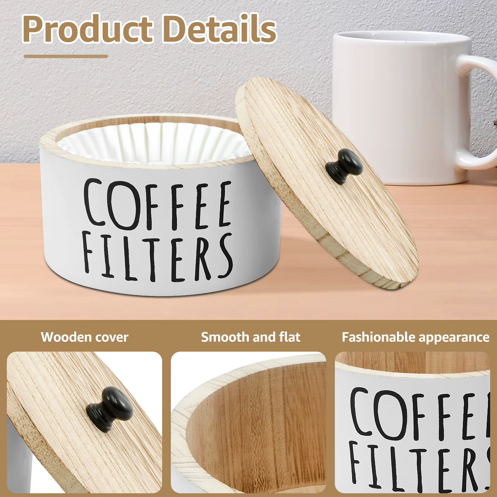 Porte-filtre à café avec couvercle