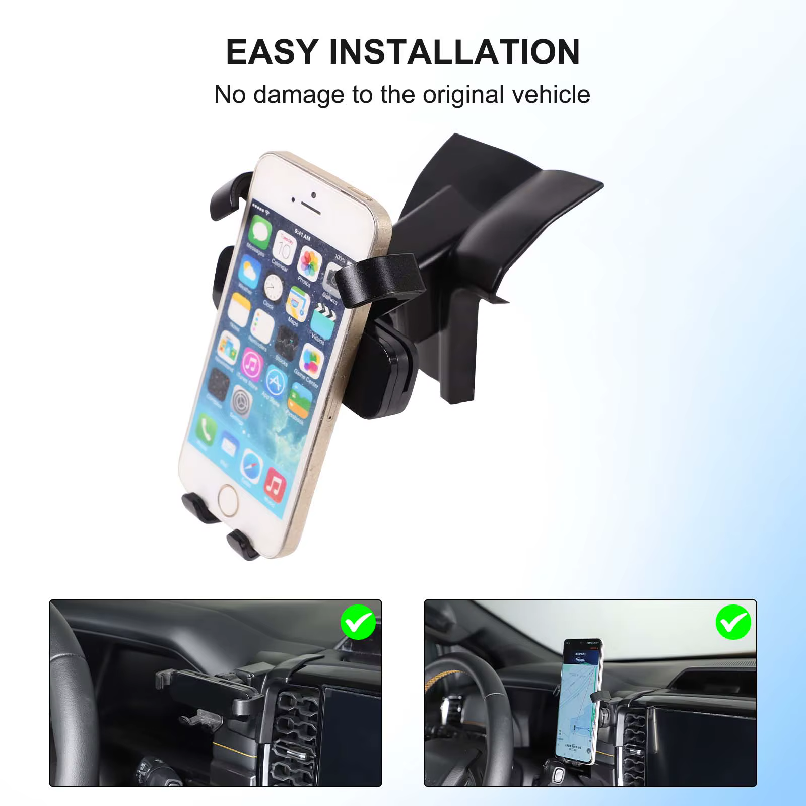 Support de téléphone de voiture LHD pour Ford Ranger 2023 2024