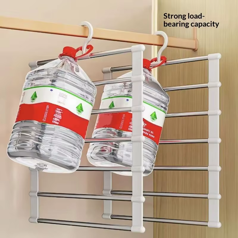 Porte-pantalons 7/5 niveaux pour l'organisation des vêtements à la maison, support de rangement antidérapant pour armoire