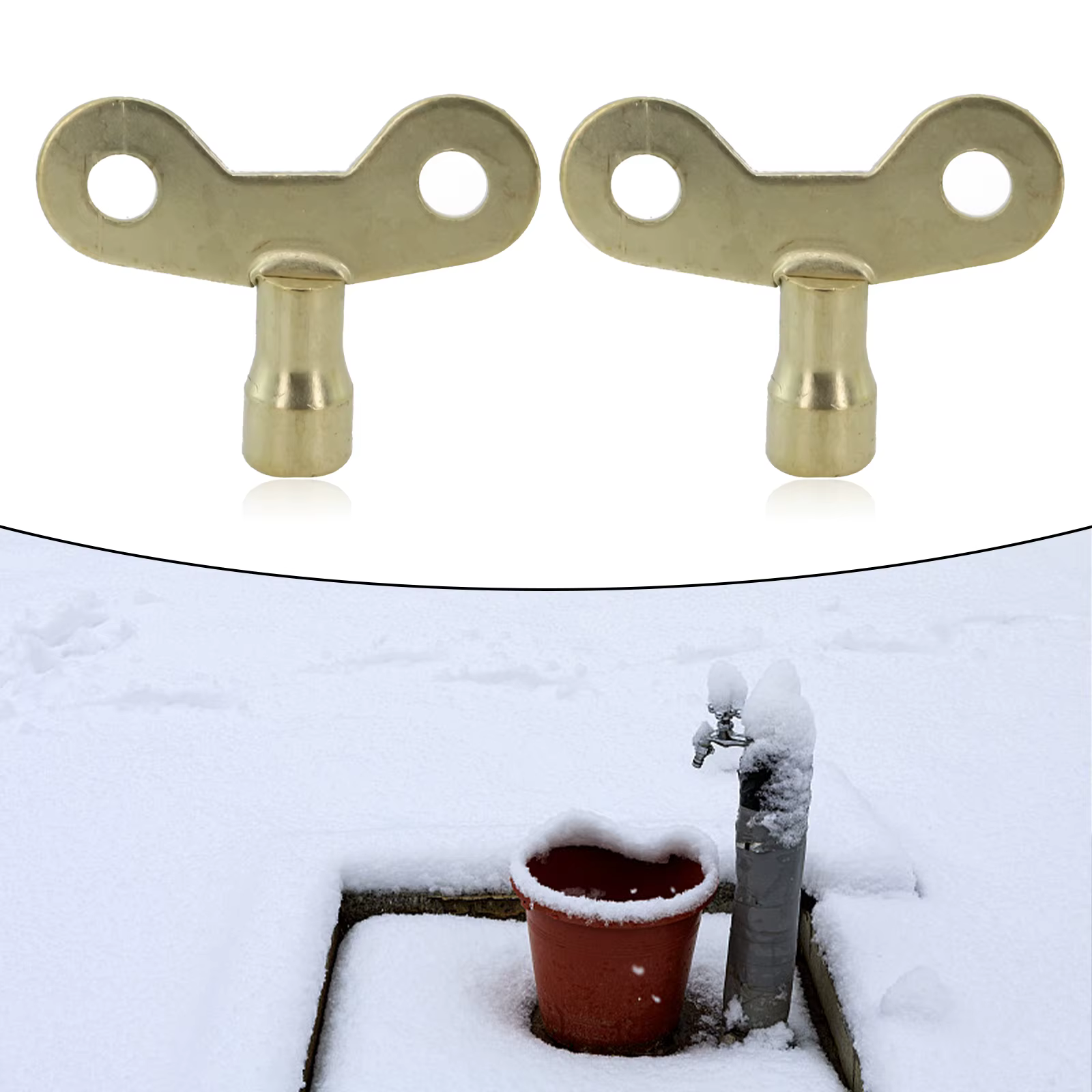 2 * clé de robinet radiateur plomberie purge clé