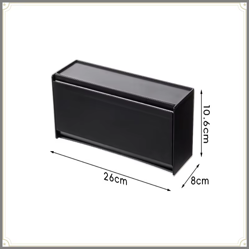 Boîte de rangement magnétique de type coquille japonaise en matériau HIPS