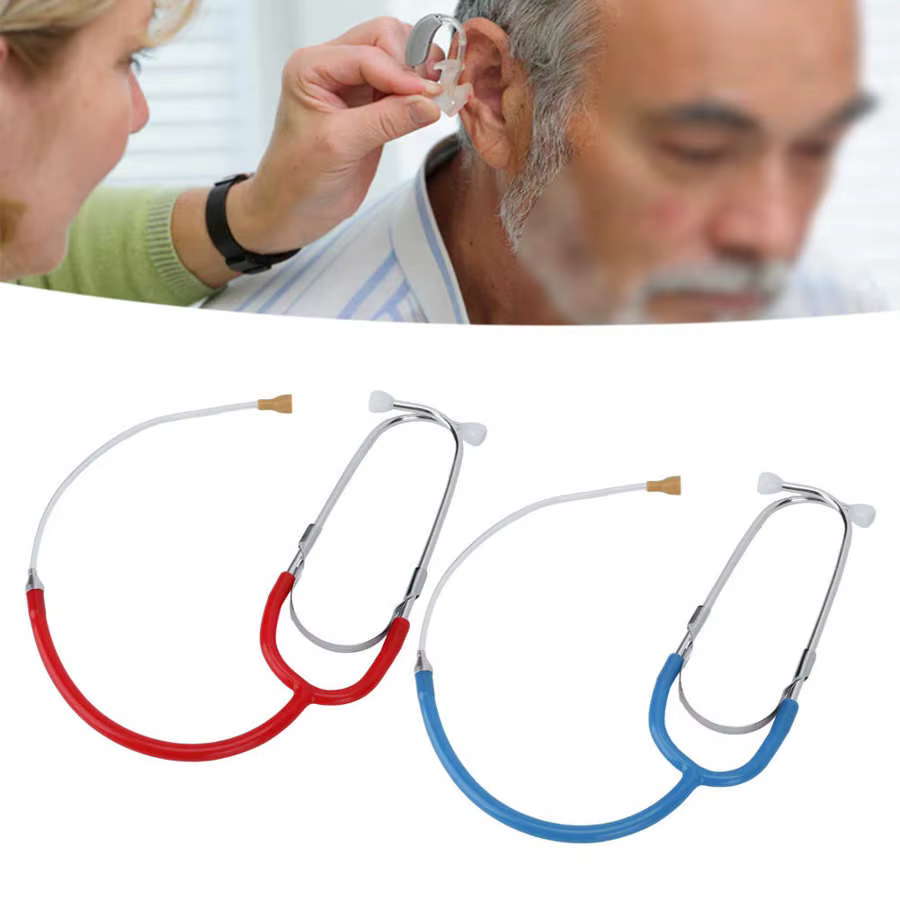 Stéthoscope pour appareil auditif à domicile, détection de volume et de bruit, écouteur binaural, test d'audition, accessoire pour écouteurs