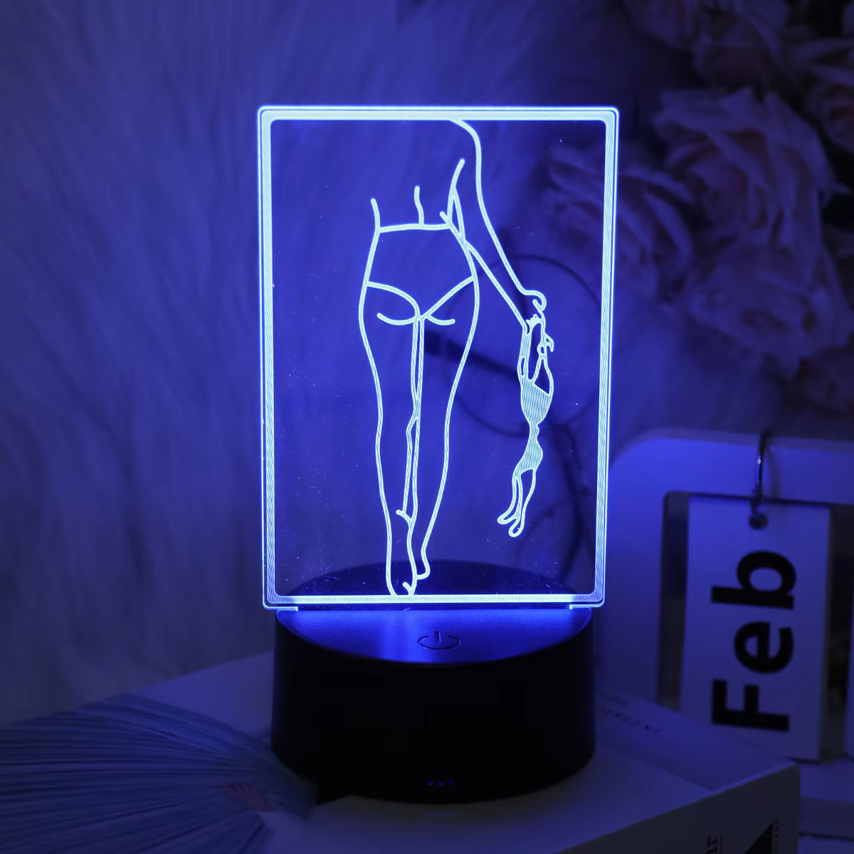 Lampe de nuit tactile à sept couleurs dégradées