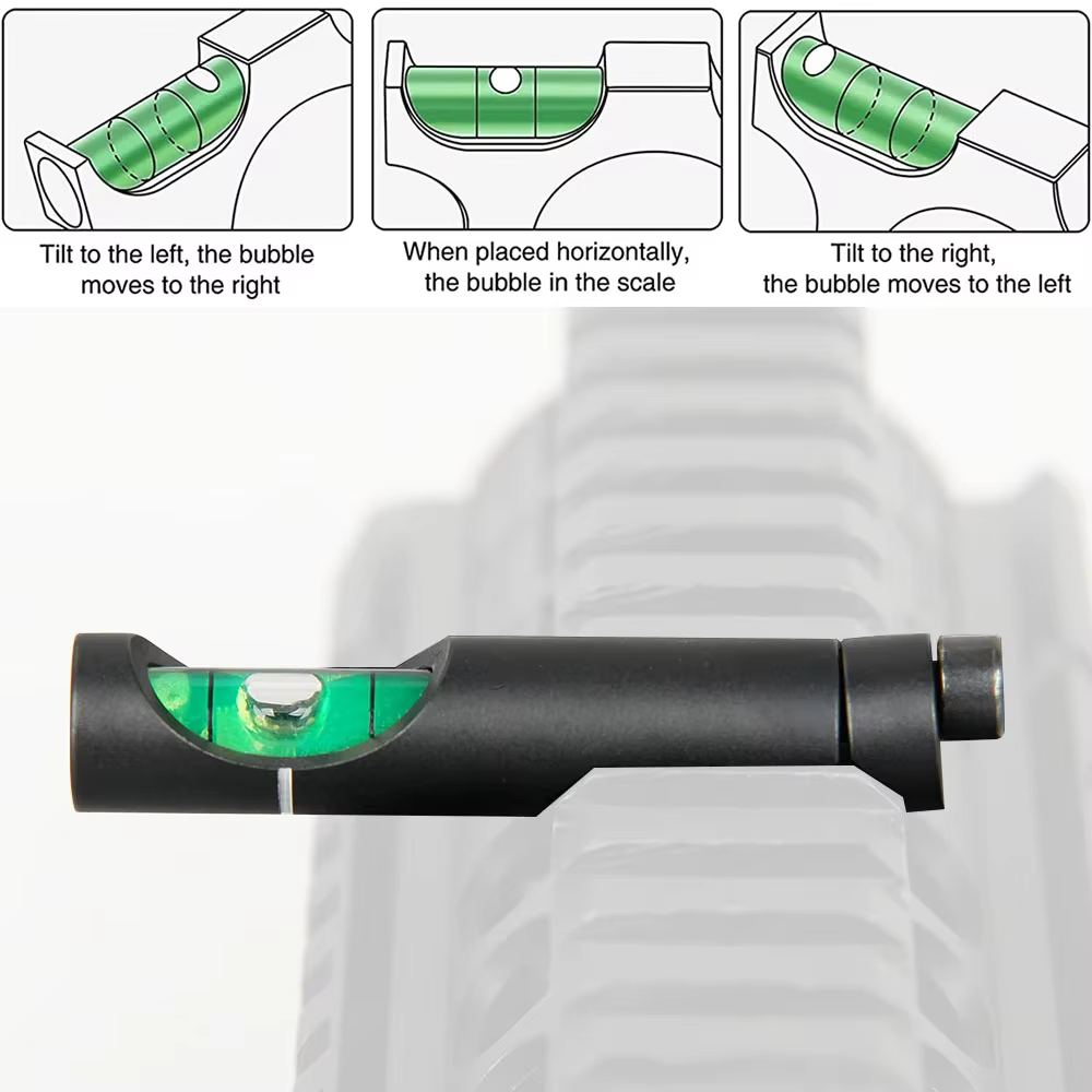 Niveau à bulle Hunting Spirit pour montures de lunette optique sur rail Picatinny 11mm/20mm