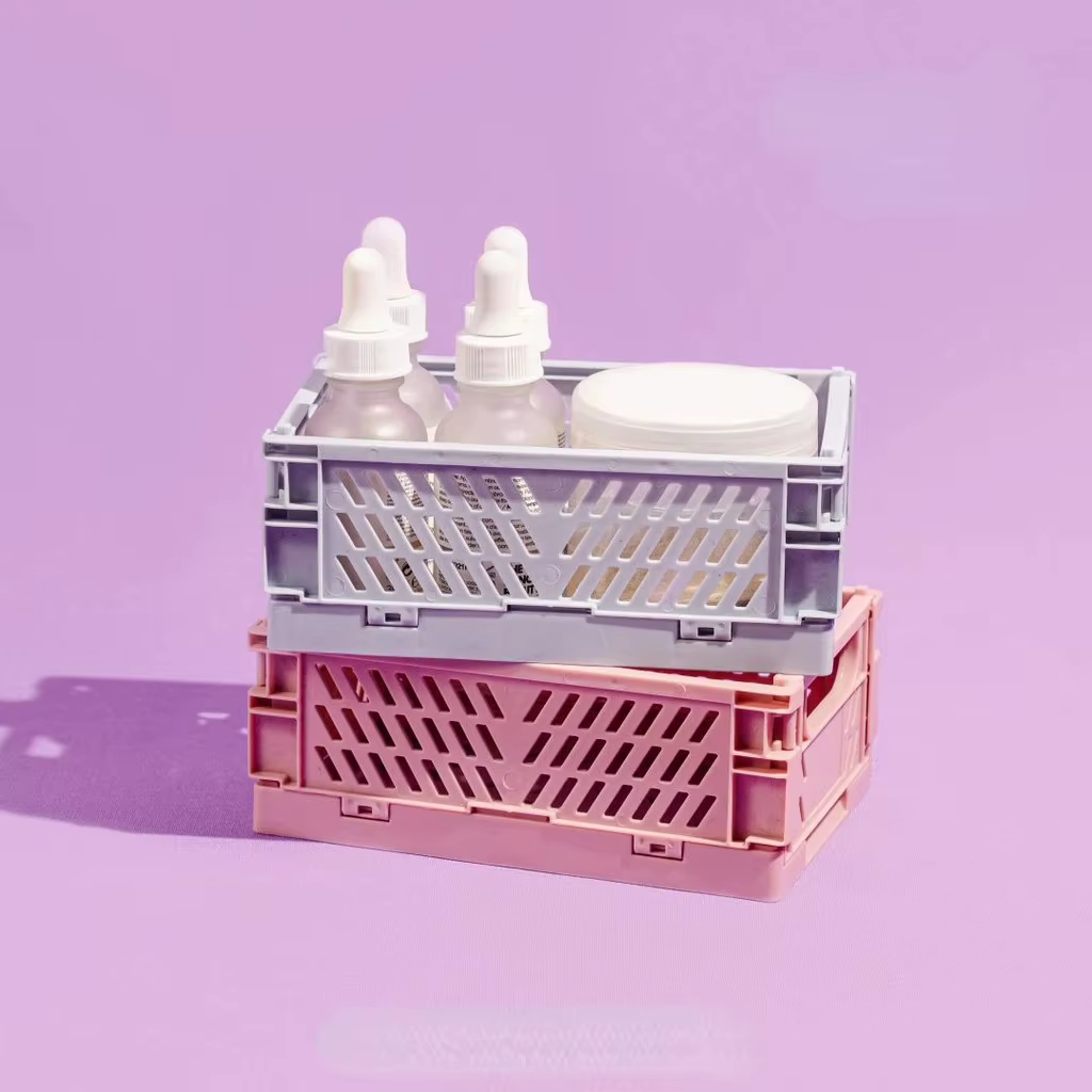 Boîte de rangement pliable en plastique