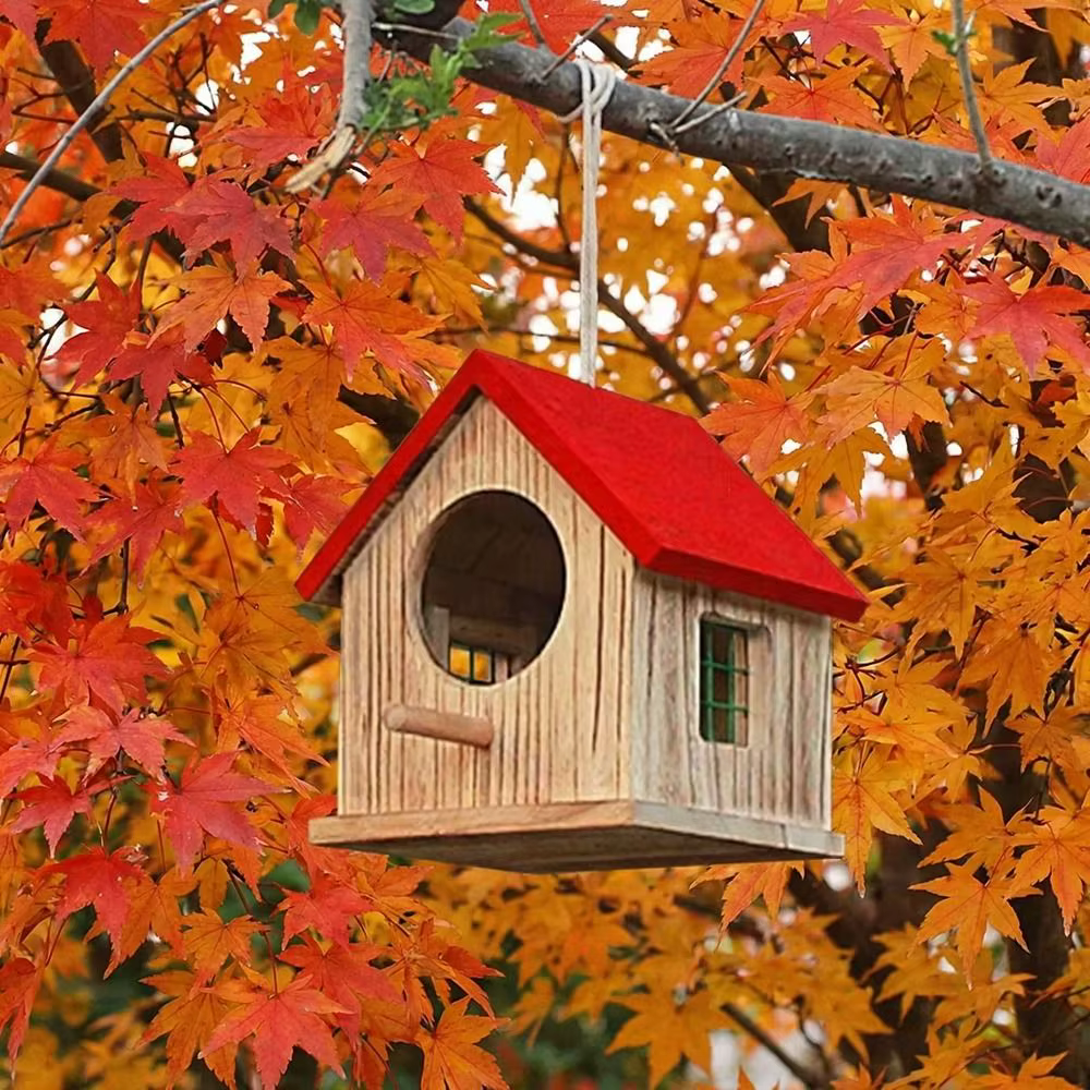 Nichoir pour oiseaux en bois imperméable