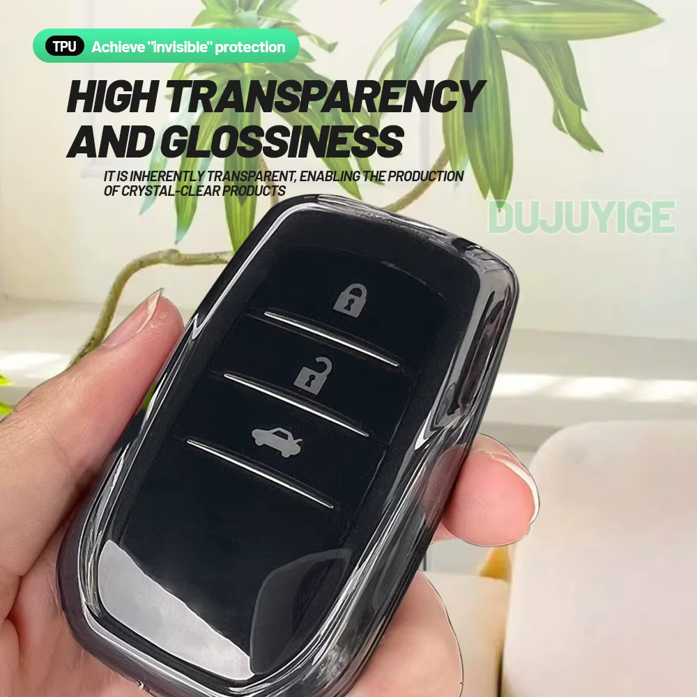 Étui pour clé de voiture en TPU transparent