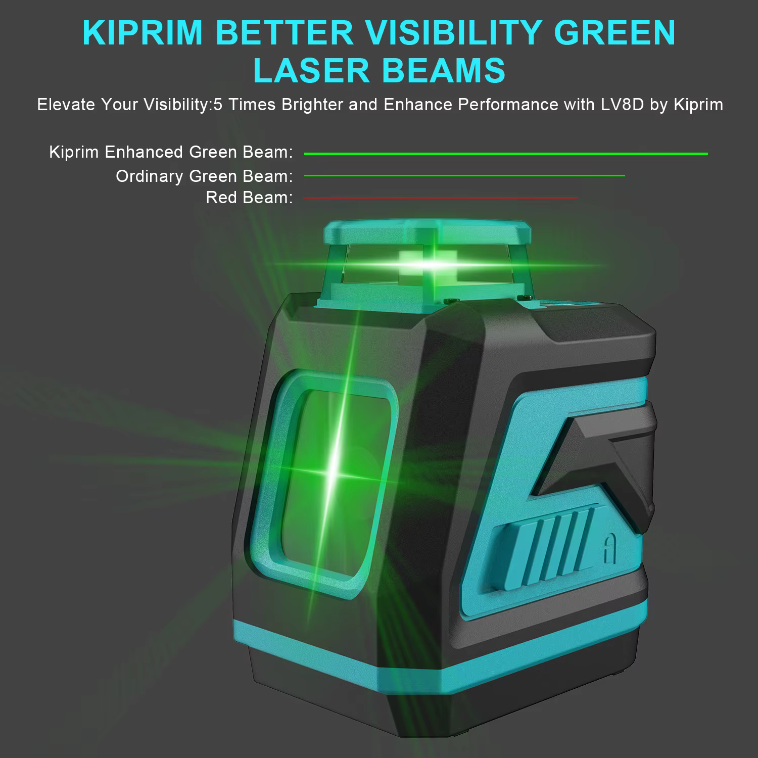 Kiprim niveau Laser 2 lignes/5 lignes 360