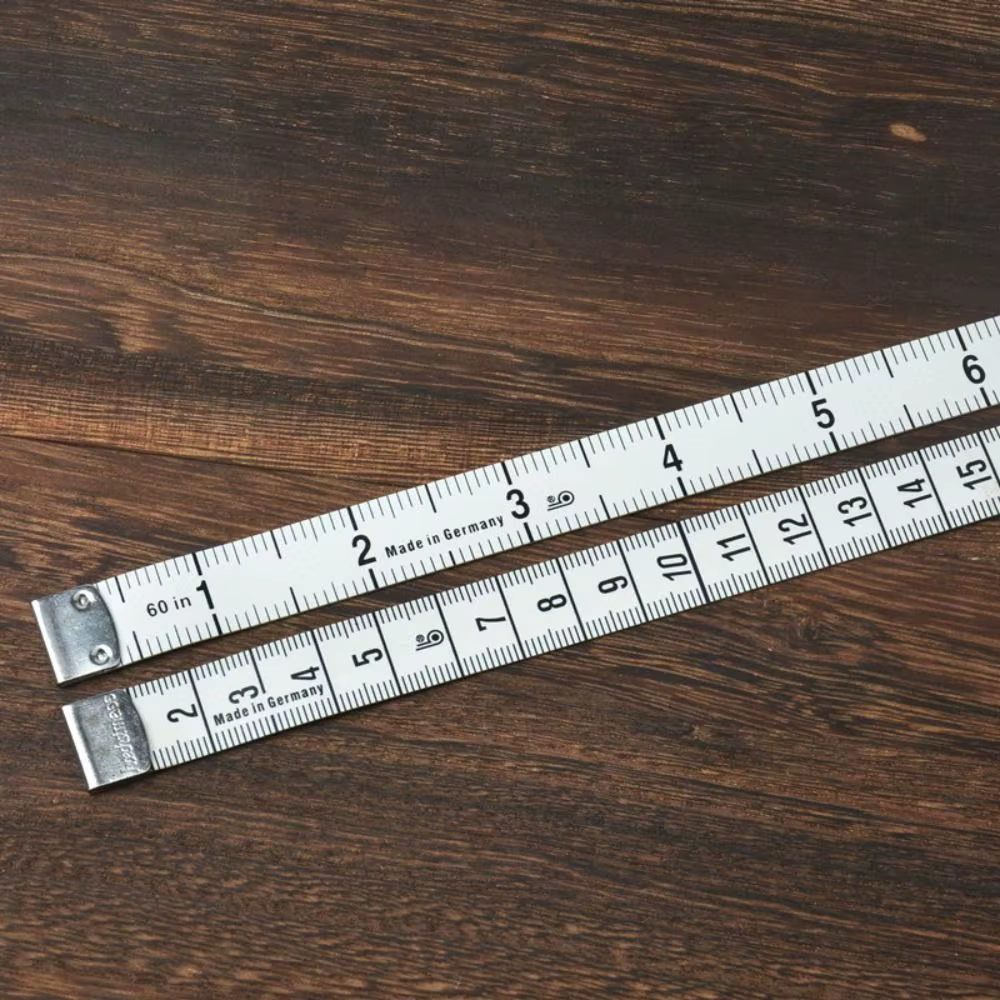 Ruban à mesurer rétractable en centimètres de pouce, 1.5m, Double échelle, porte-clés, ruban à mesurer, artisanat sur mesure, règle en plastique et tissu doux