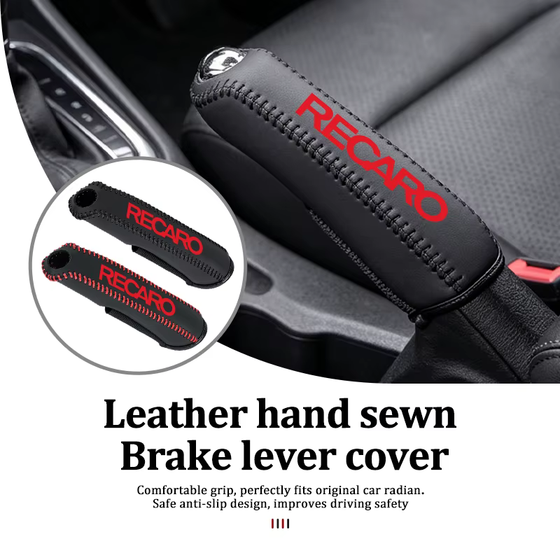 Housse de protection pour frein à main de voiture, poignées de frein à main pour Recaro