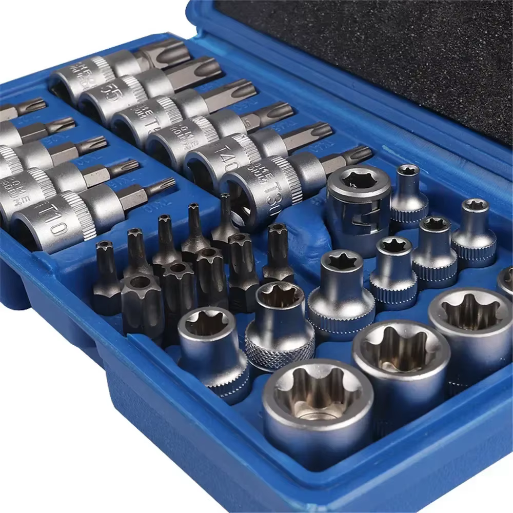 Jeu de douilles et d'embouts Torx Star