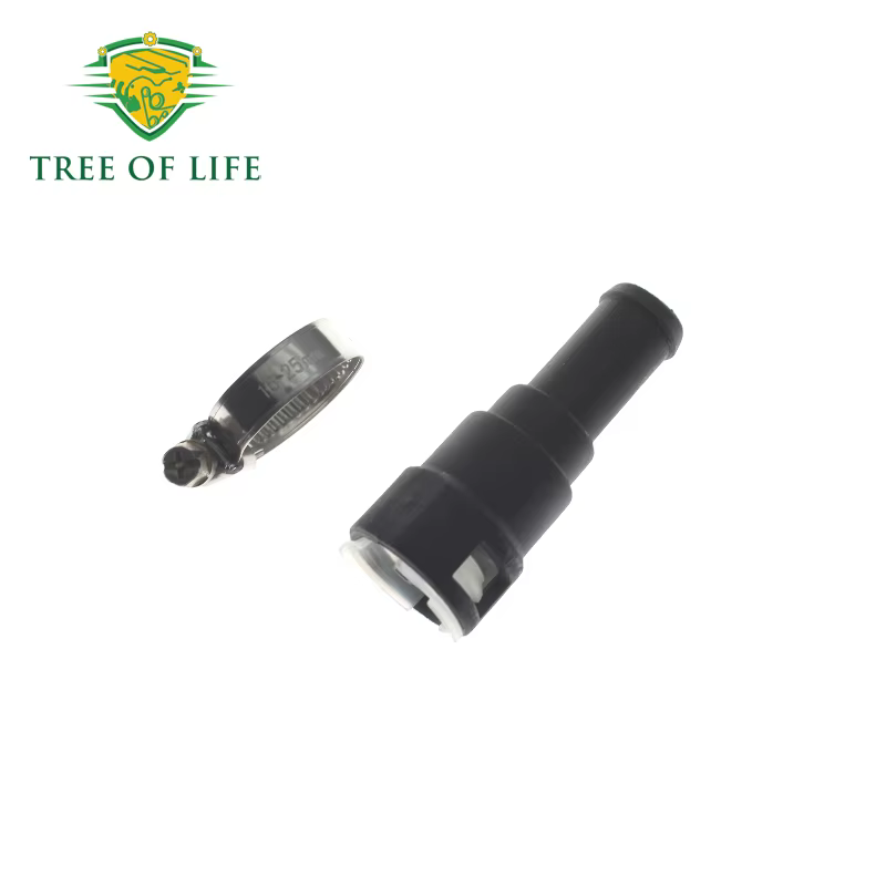 Connecteur de tuyau de chauffage avec pince