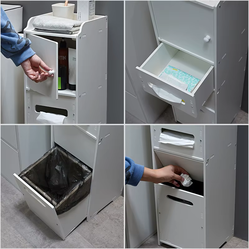 Armoire de rangement étanche pour espace de salle de bain