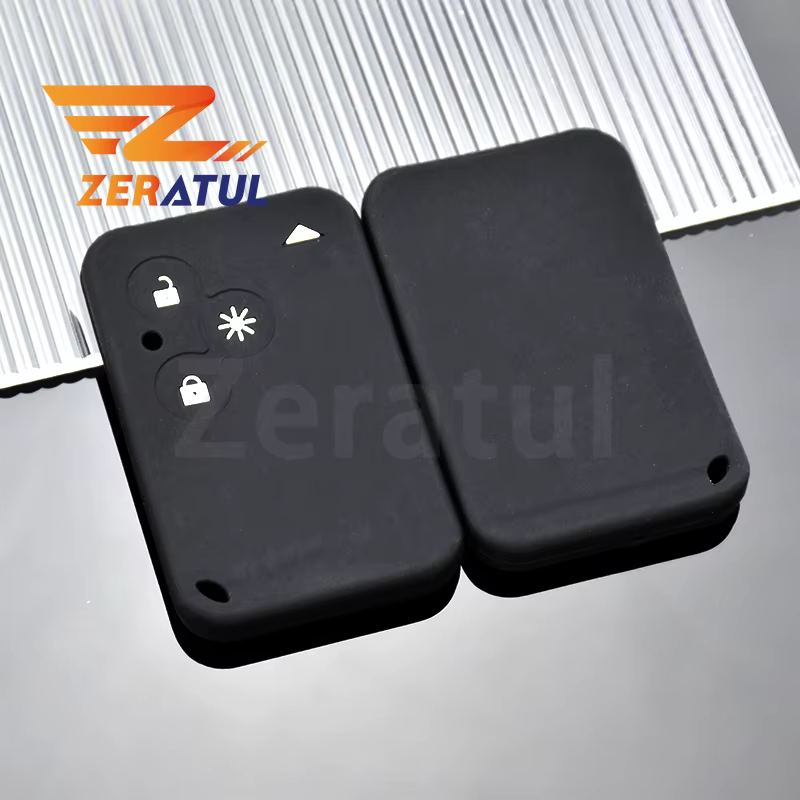 Pour Renault Laguna Espace 3 boutons porte-carte télécommande clé de voiture coque en silicone support Fob protecteur