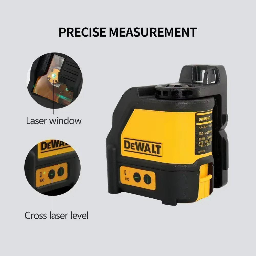 Niveau laser DEWALT DW088CG avec étui