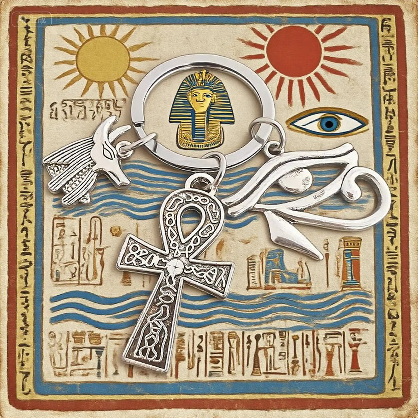 Porte-clés de la mythologie égyptienne - Ankh