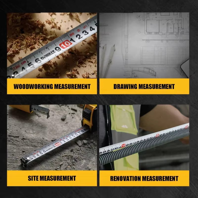 DEWALT ruban à mesurer Double face 5m/7.5m outil manuel de mesure en acier de haute précision résistant à l'usure DWHT36156L DWHT36158L