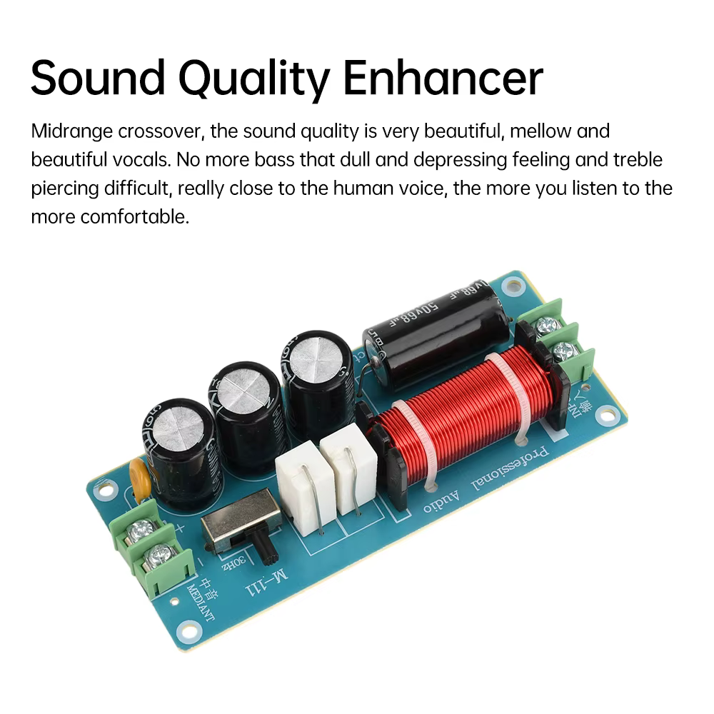 Crossover audio audiophile 150W, 800~2000Hz/750~2000Hz, fréquence réglable, gamme moyenne pure, qualité sonore HiFi
