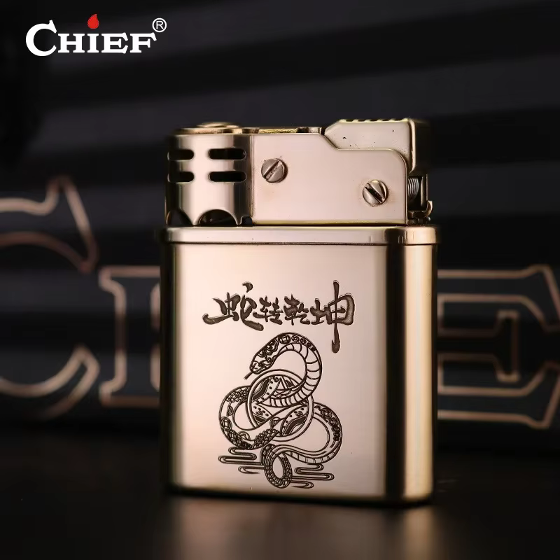 CHIEF – briquet à catapul mécanique rétro en laiton