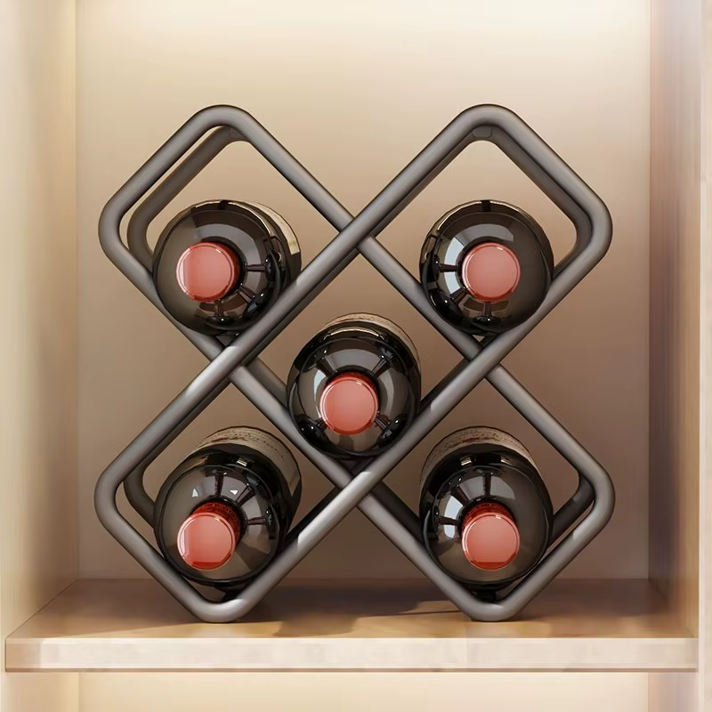Casier à vin ménage lumière luxe losange treillis armoire à vin support de rangement bouteilles de vin