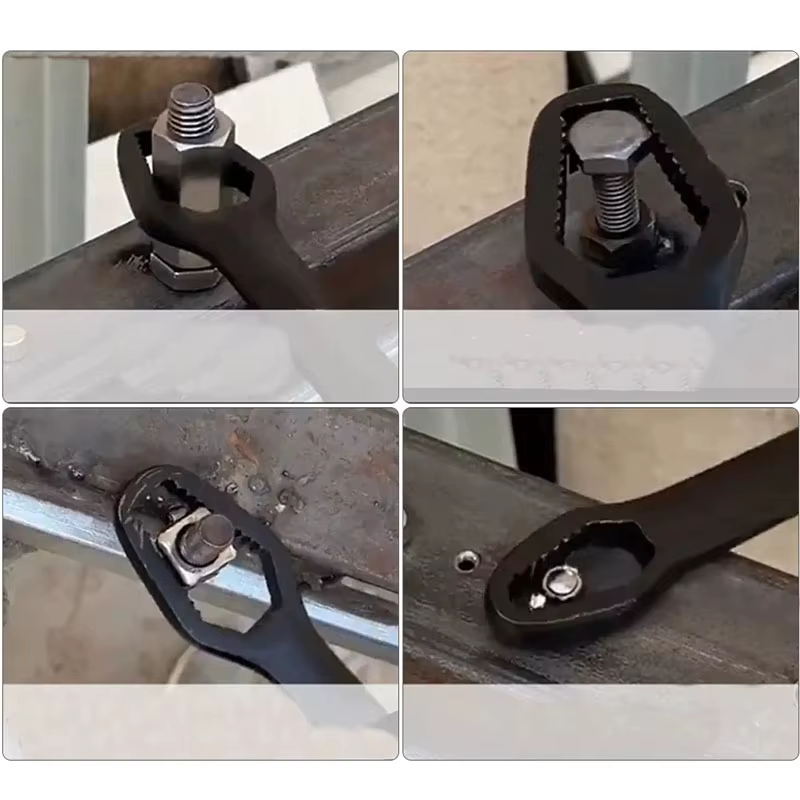 Clé universelle à double extrémité, auto-ajustable 3-17 mm, 8-22 mm, clé de réparation pour écrous, clé à cliquet à double tête, réglable