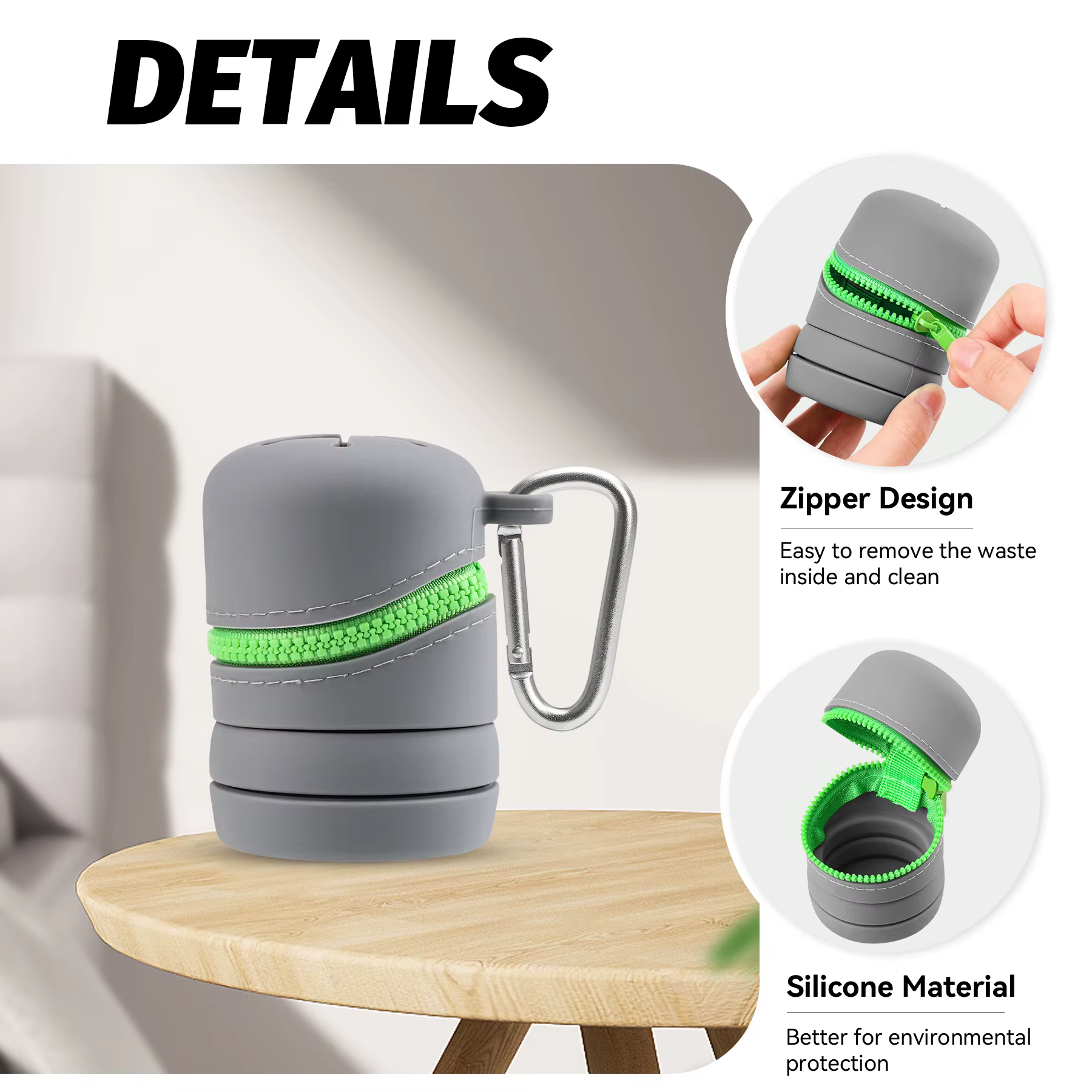 Boîte de pêche à la mouche pliable en Silicone