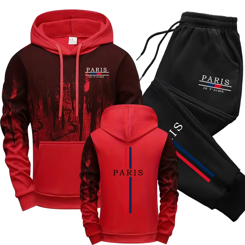 Paris mode survêtement sweat à capuche pantalons