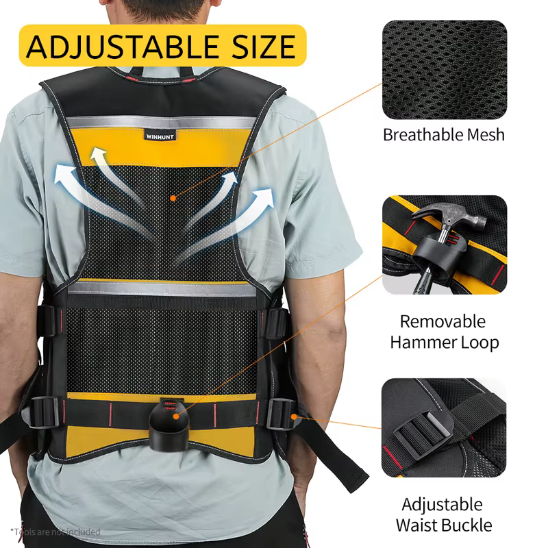 Sac à outils, support de sac de rangement pour gilet à outils